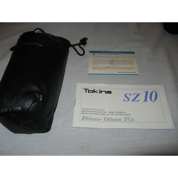 Tokina SZ10 100mm - 300mm F-5.6 Camera Lens For Nikon F, AI, EL, EM Original Box - Picture 9 of 10